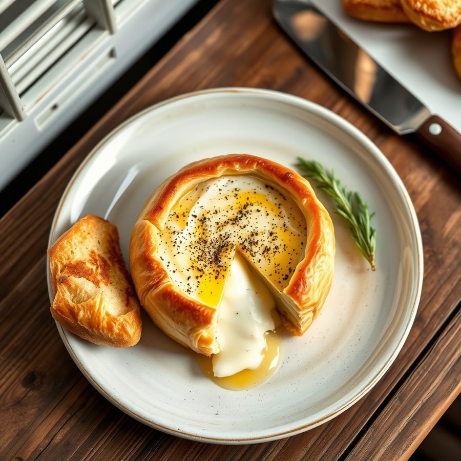 Baked Brie in Puff Pastry