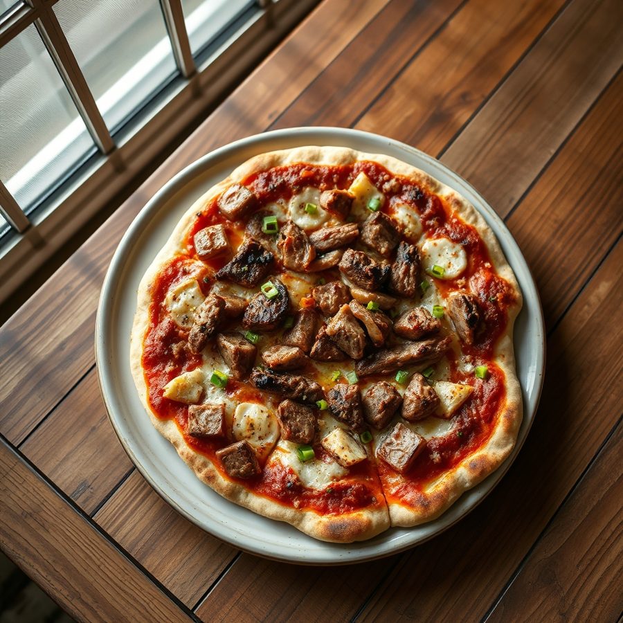 Beef Yakiniku Pizza