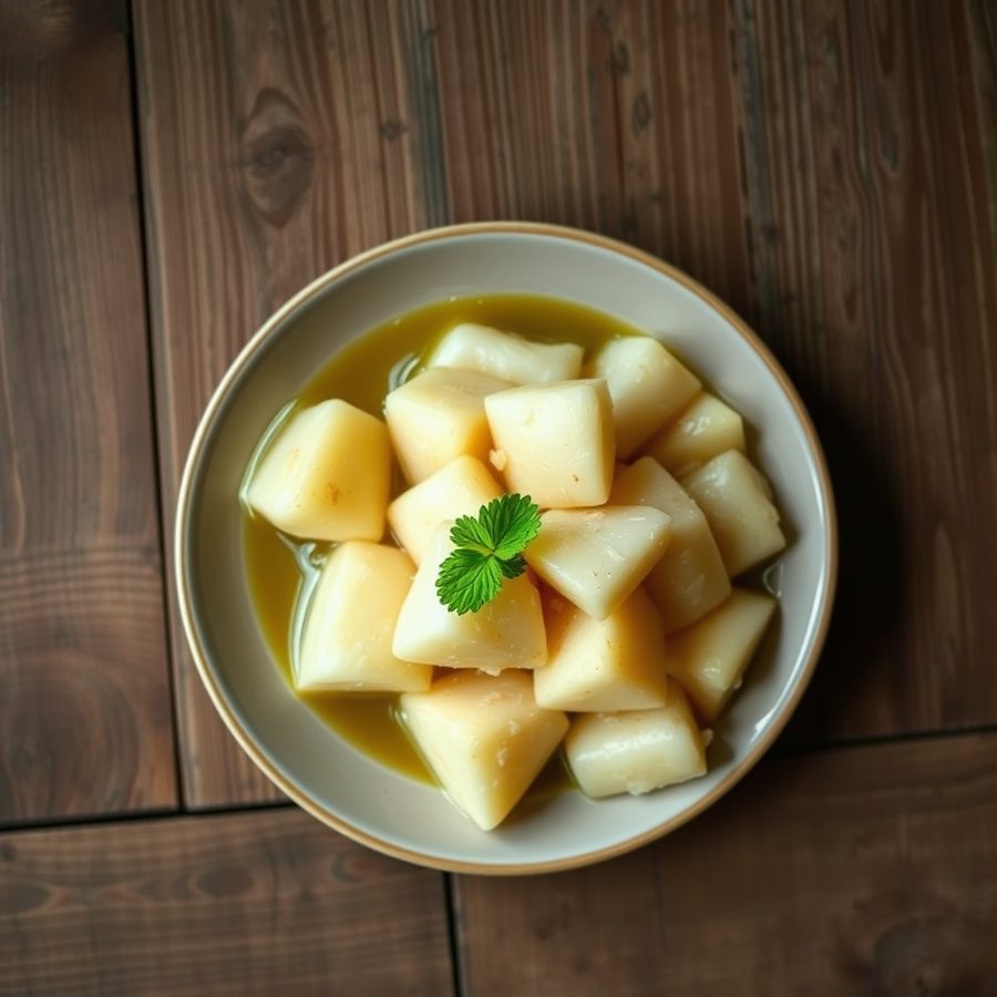 Boiled Cocoyam (Lambo)