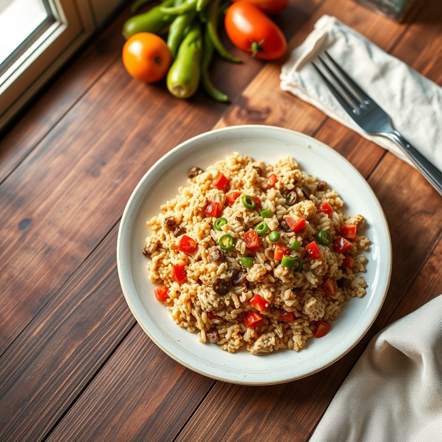 Brown Rice with Ground Turkey