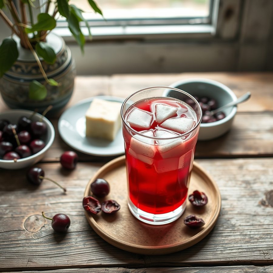 Cherbet Meliana (Algerian Cherry Beverage)