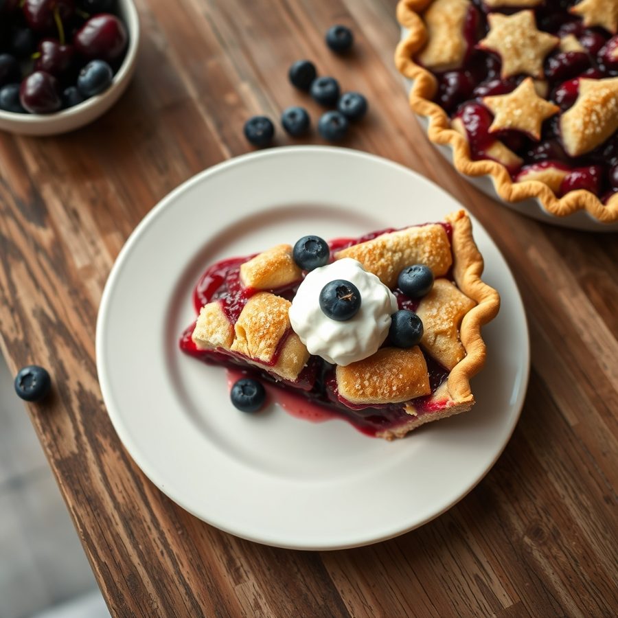 Cherry-Berry Jumble Fruit Pie