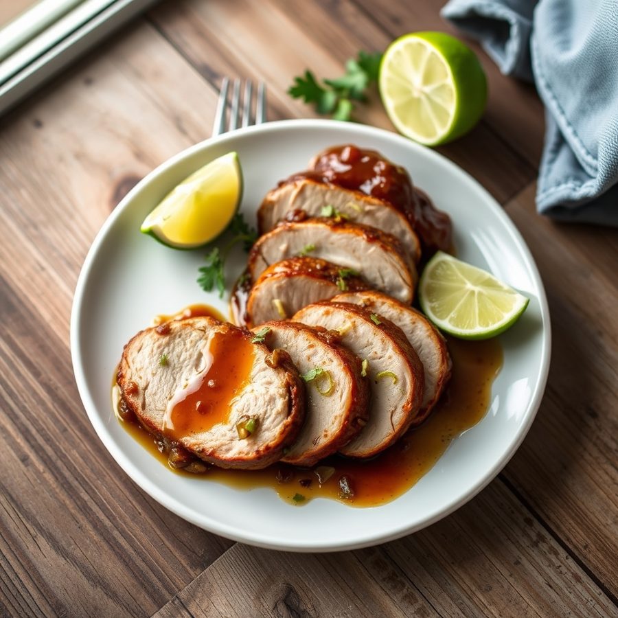 Chipotle Maple Glazed Pork Tenderloin