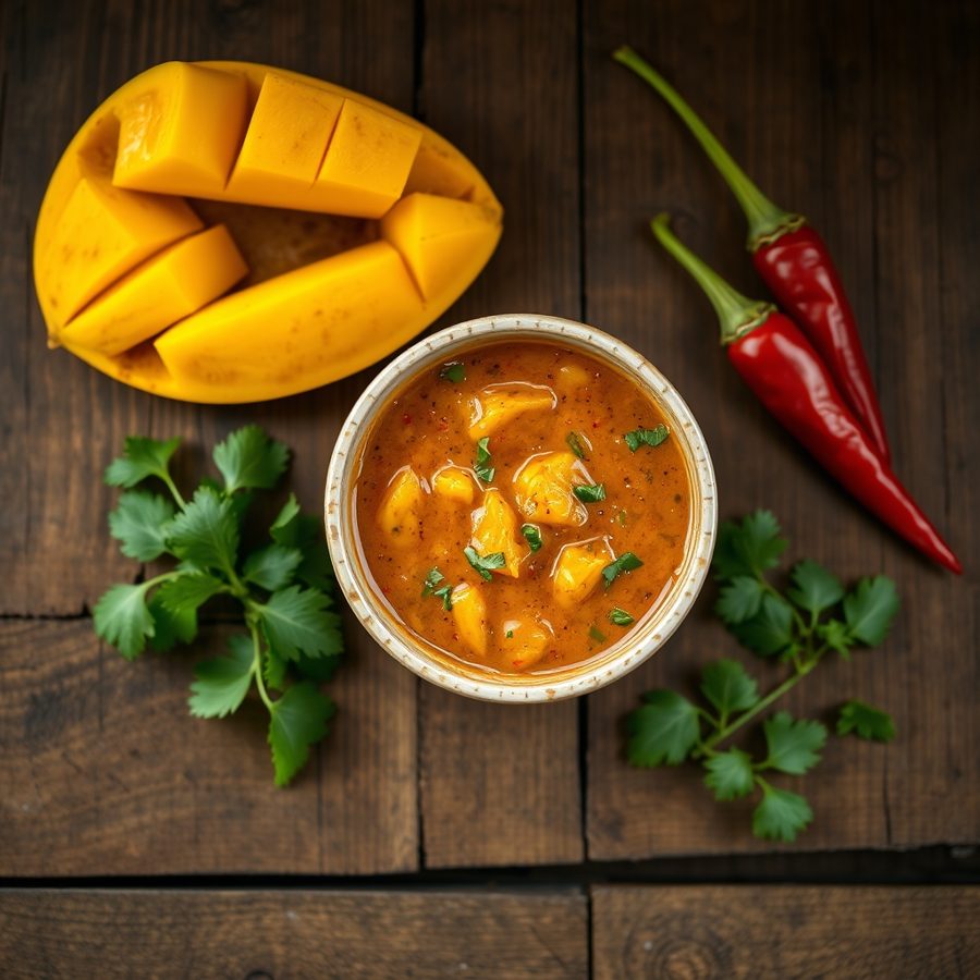 Corom Chatni (Mango Chutney with Hot Chillies)
