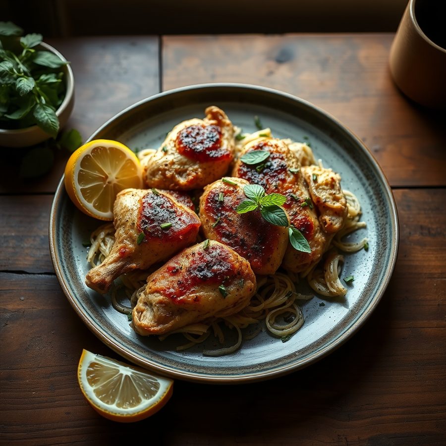 Garlic Lemon Chicken with Toom