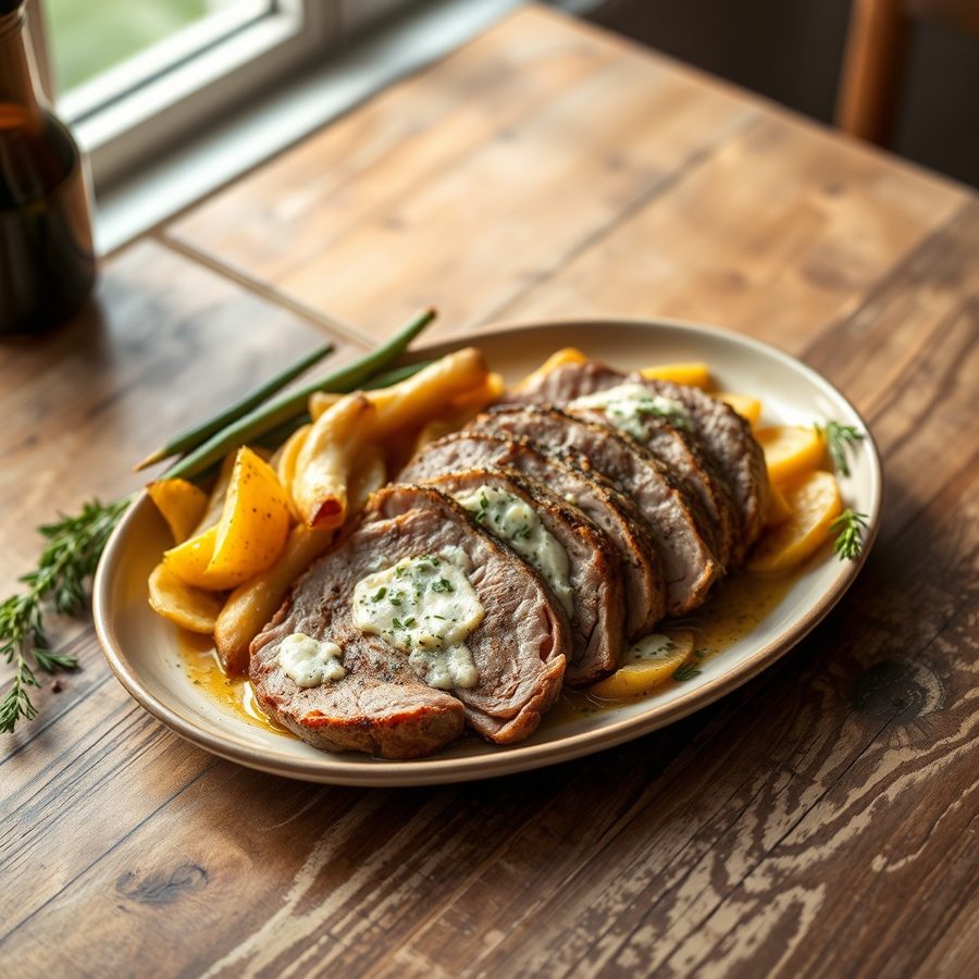 Gorgonzola Stuffed Chateaubriand