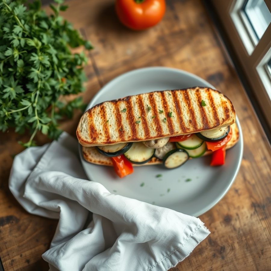 Grilled Vegetable Sandwich