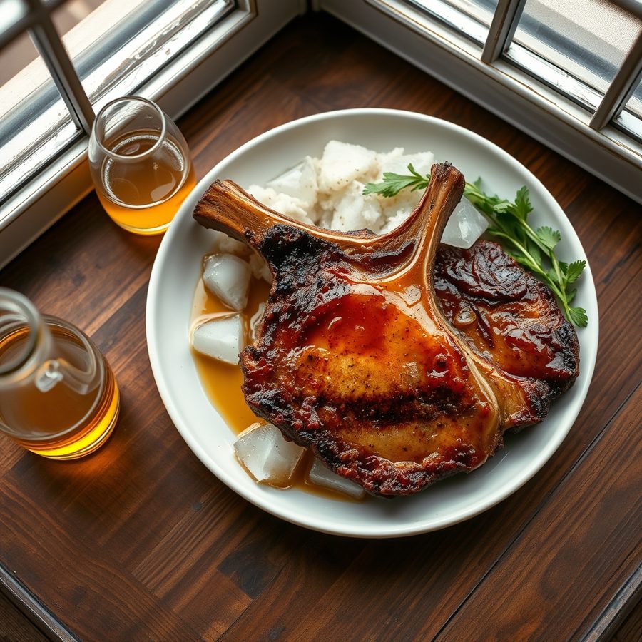 Hickory Smoked Pork Chops