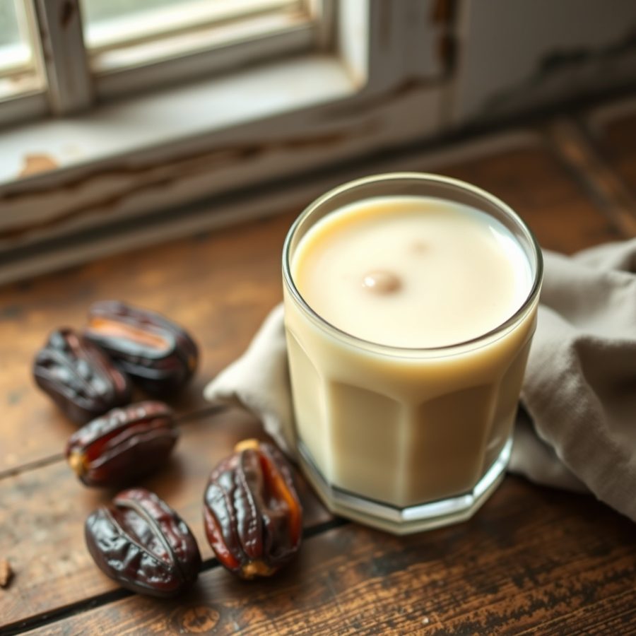 Hlib Tmer (Algerian Date Milk)