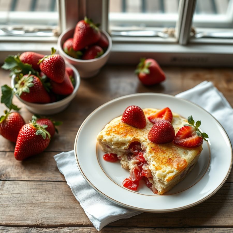 Holzknechtnocken with Strawberry Curd au Gratin