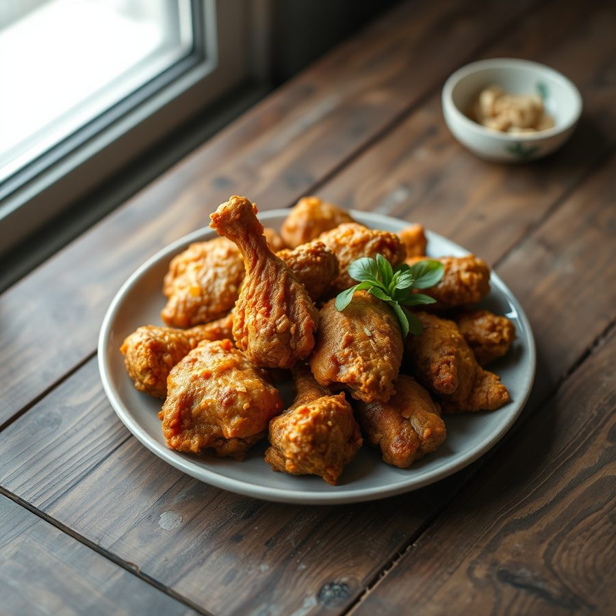 Indonesian Fried Chicken (Ayam Goreng Kuning)