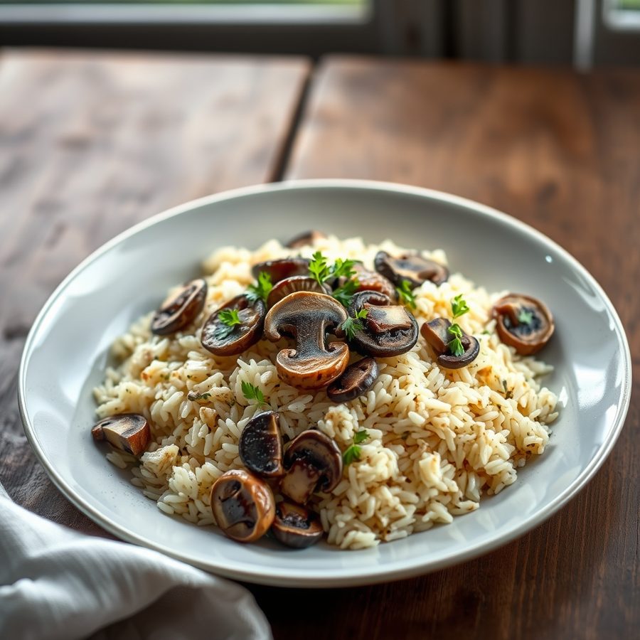 Italian Rice with Wild Mushrooms
