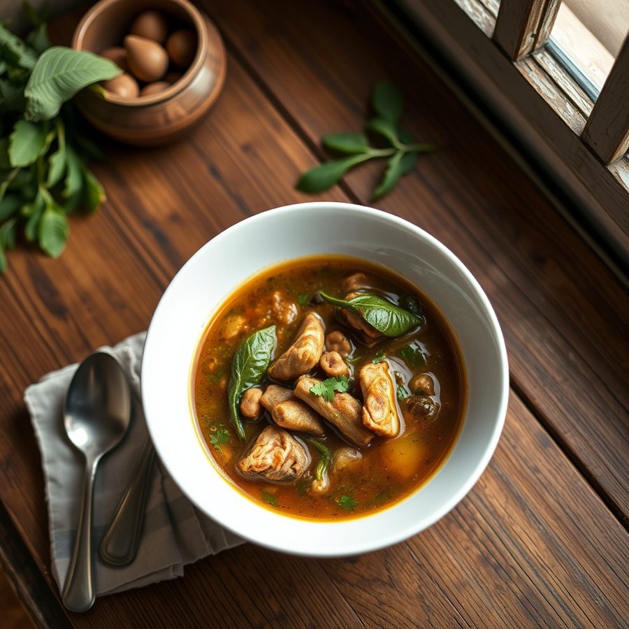 Miyan Karkashi (Nigerian Sesame Leaf Soup)