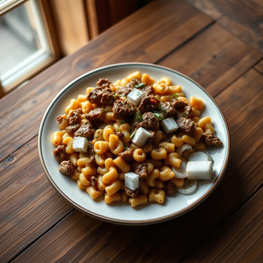 Nigerian Beef Macaroni