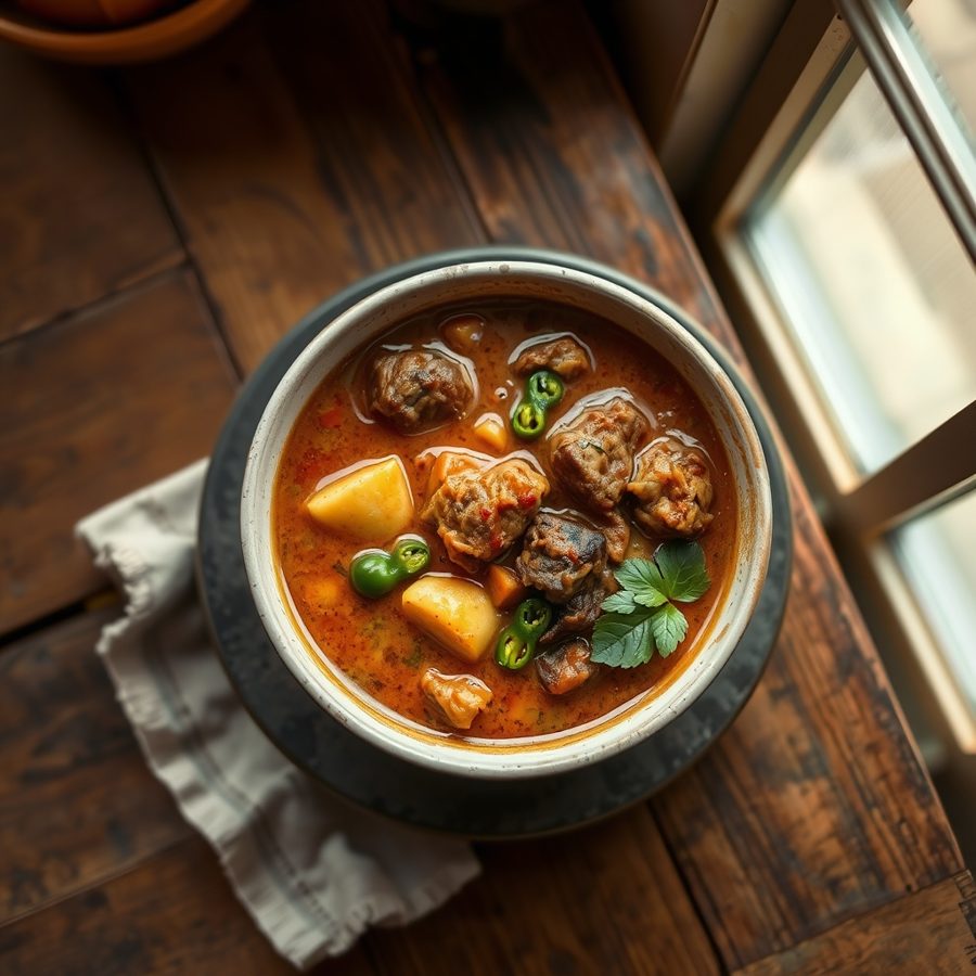 Ofe Ugba (Nigerian Okra and Ugba Soup)