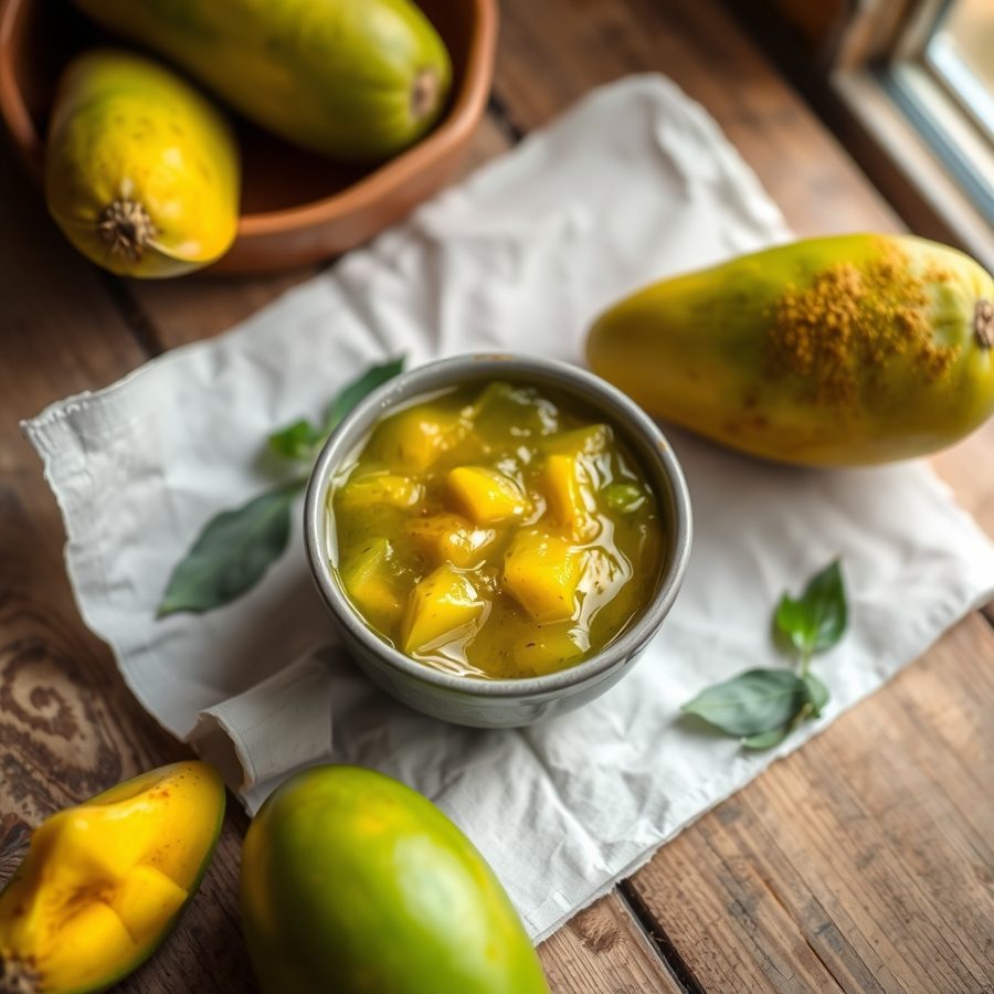 Pickled Green Mango (Aavakaaya)