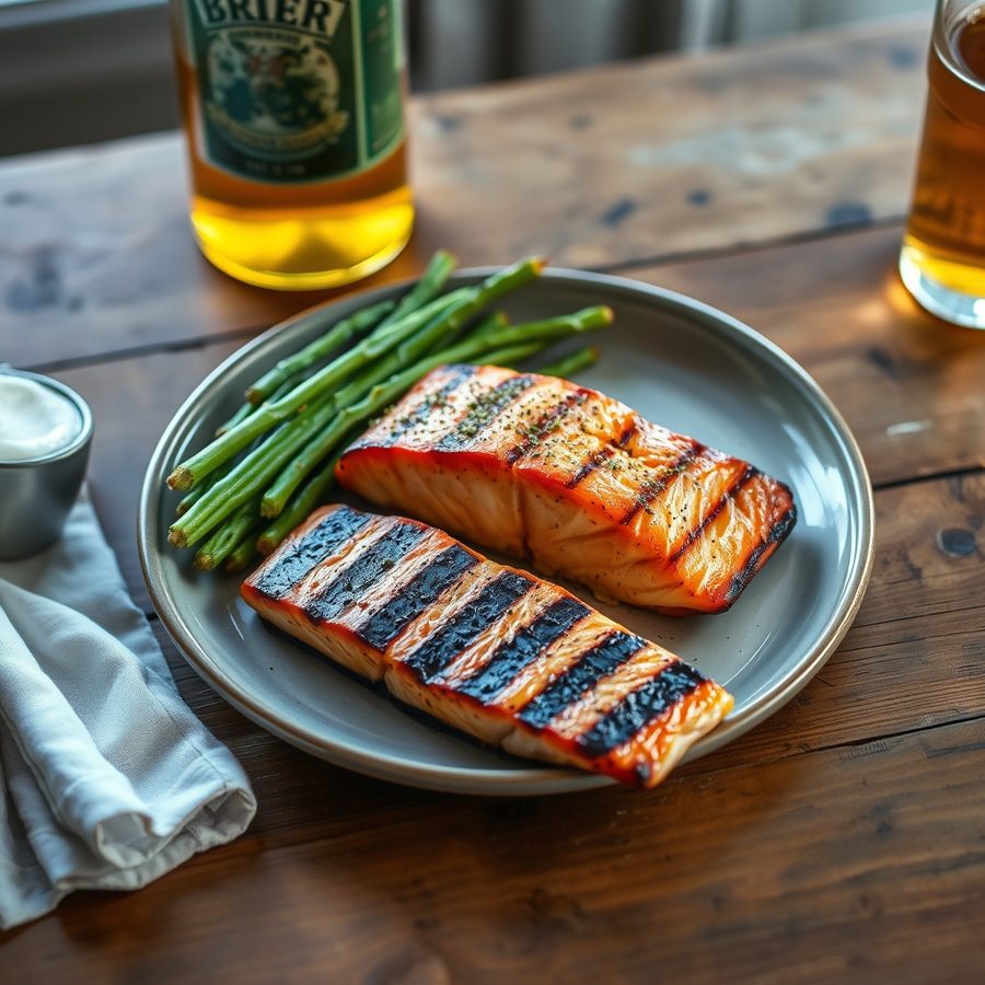 Plank-Grilled Salmon
