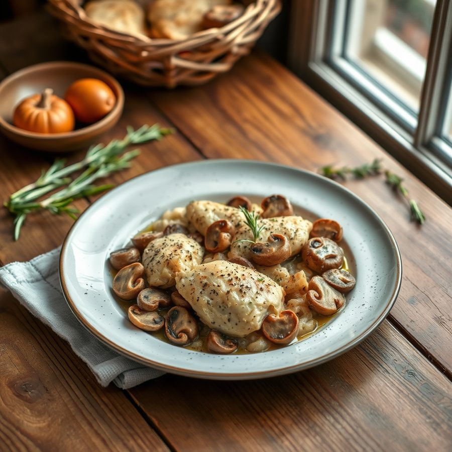 Pollo Del Fungo (Chicken with Mushrooms)