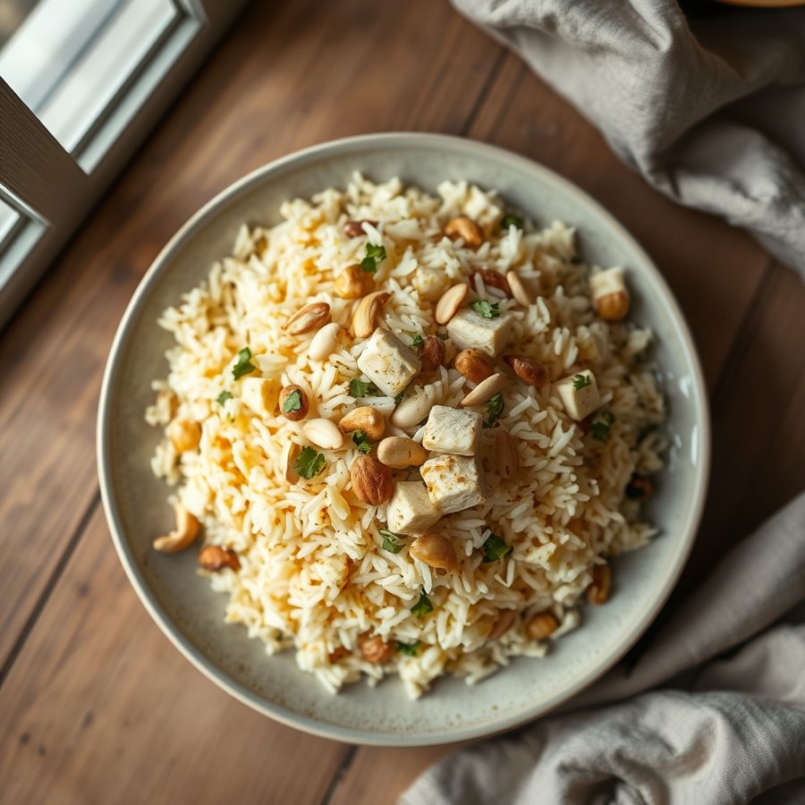 Rice with Tofu and Nuts