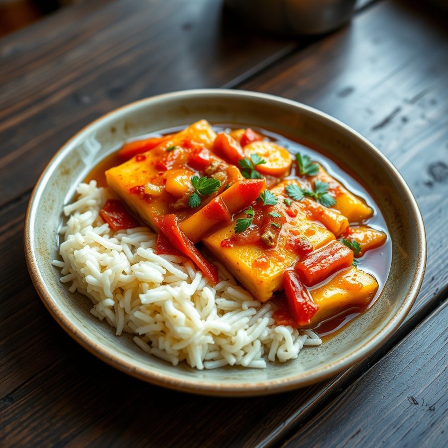 Sweet and Sour Fish Casserole