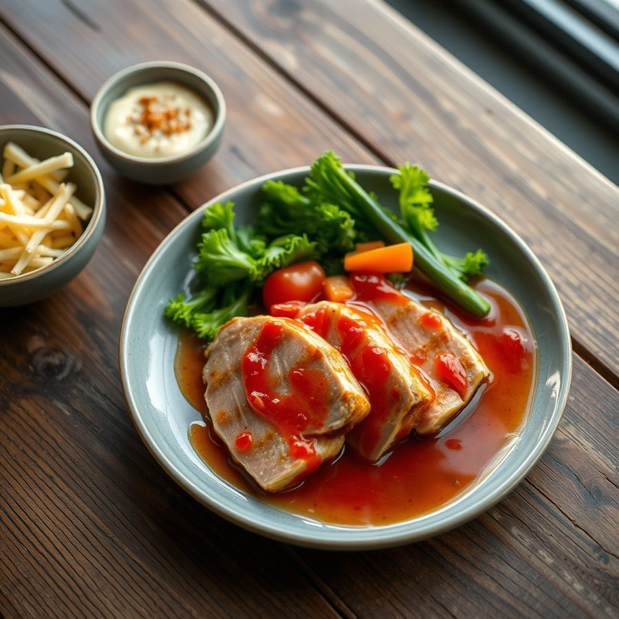 Sweet and Sour Grilled Tuna