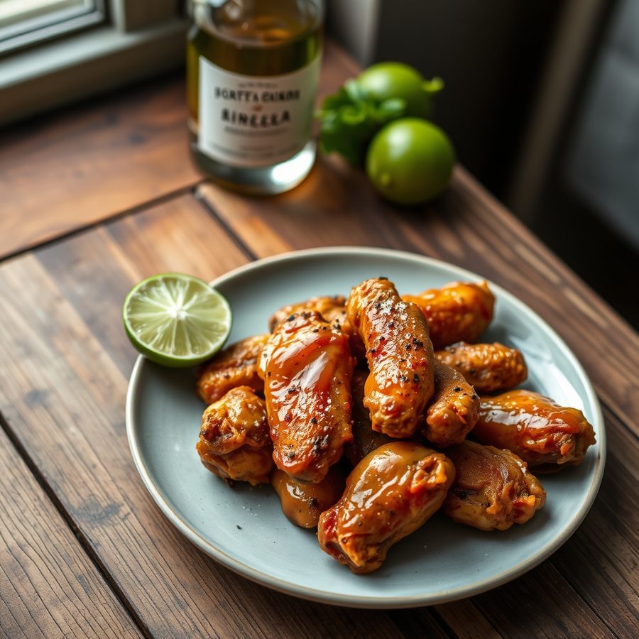 Tequila Lime Hot Wings