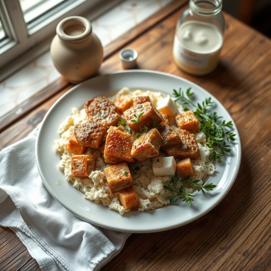 Tirana Fërgesë with Veal (Fergesë e Tiranës me Mish Viçi)