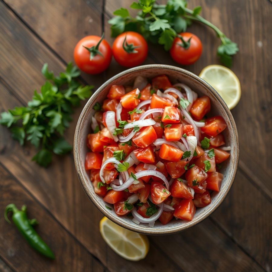 Zambian Tomato and Onion Salad